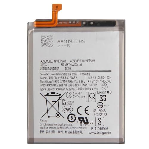 OnlyTech - Batterie Premium de Remplacement pour Samsung Galaxy Note 10 Lite SM-N770-4500mAh - Qualité identique au modèle EB-BN770ABY