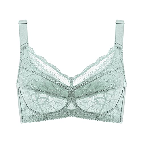 Soutien-gorge grande taille minimiseur sans armature vert clair 75C