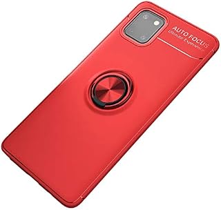 SORAKA Case for Samsung Galaxy Note 10 Lite with 360 degree rotation Ring Stand Soft Slim Fit Silicone Case Shockproof Anti-fingerprint Case with Metal Plate for Magnetic Car Phone Holder