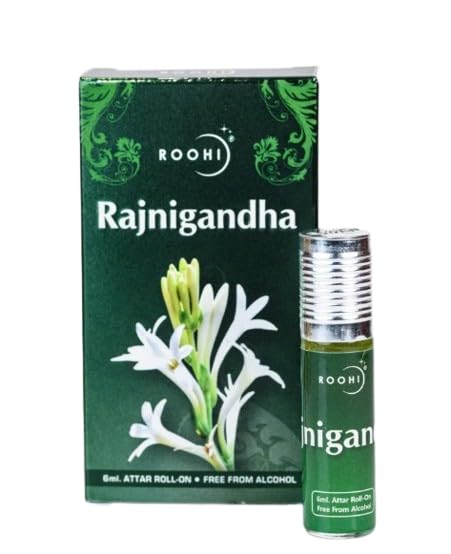 Roohi Rajnigandha Attar Roll-On 6ml | Natural Long Lasting Fragrance | Alcohol-Free Perfume Oil (Pack of 1) - Review, Price and Buying Guide