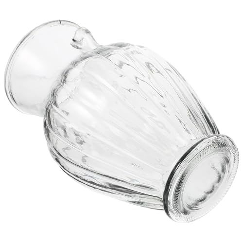 Vase à eau transparent double anse style rétro pour composition florale moderne - 2