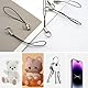 UMCHU 120 Stück Schlüsselringe,Finger Lanyard Small Handschlaufe,Schlüsselfinder sowie Ausweishüllen,für USB Laufwerk, Schlüsselanhänger, Brieftasche, MP3, Kamera, Abzeichen (Geschlungene Schnur-120)