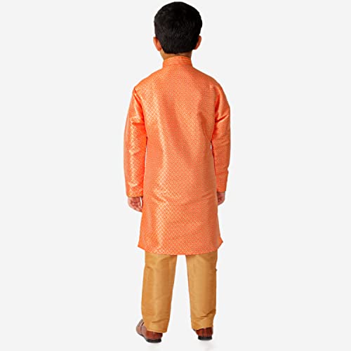 Image of Pro-Ethic Style Developer Kurta Pajama For Kids Boys | Silk | Traditional Dress (S-202)