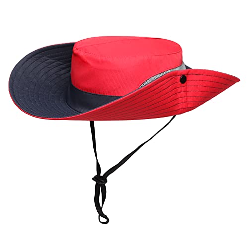 Image of Womens Summer Sun Hat Beach Hat Wide Brim Outdoor UV Protection Hat Foldable Cool Mesh Ponytail Bucket Hat