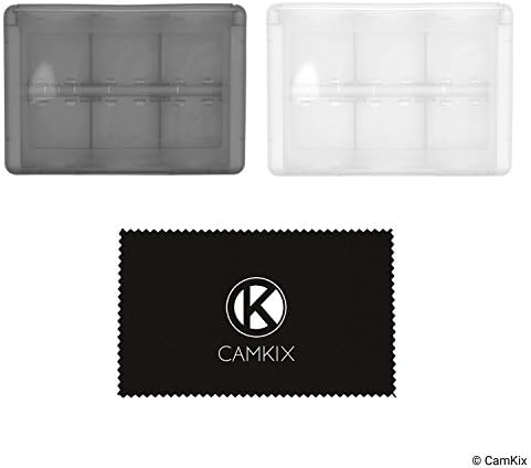 CAMKIX 2x Game Case Compatible for Nintendo 3DS Games - Fits up to 44 Games, 4 SD Cards, 4 Micro SD/TF Cards and 4 Stylus Pens - Protective Storage System - Game Card Organizer - Black and White