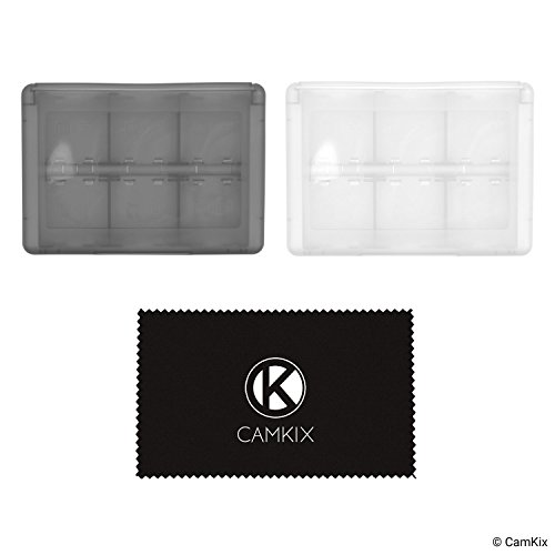 Camkix Game Case Compatible With Nintendo 3Ds - Fits Up To 44 Games, 4 Sd Cards, 4 Micro Sd/Tf Cards And 4 Stylus Pens - Protective Storage System - 2X Game Card Organizer - Black And White #TOP6