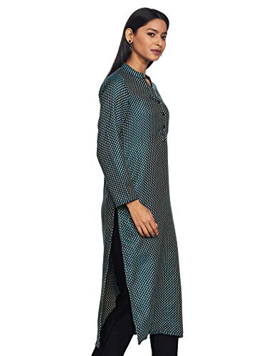 Image of Indigo by Clarks Women's Acrylic Straight Winter Kurta