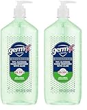 Germ-X Advanced Hand Sanitizer with Aloe and Vitamin E, Non-Drying Moisturizing Gel, Instant and No Rinse Formula, Pump Bottle, 1 Liter (Pack of 2)