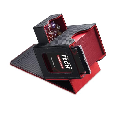 Mage Tech Card Deck Box for MTG Commander - Patented Design, Commander Display, Fits 100...