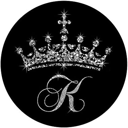 Amazon Com Initial Letter K Tiara Crown Queen Princess Royal Crown K Popsockets Popgrip Swappable Grip For Phones Tablets Cell Phones Accessories