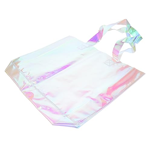 2pcs Beach Bag Tote Pouch Large Capacity Bags Safe Pvc Plastic Multi-functional for Shopping Fashion