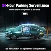 3 Channel 4K Dash Cam with 5GHz WiFi & APP Control, 4K/2.5K+1080P+1080P Front Inside and Rear, Triple Dash Camera with 64GB Card, G-Sensor, 24 Hours Parking Mode, Loop Recording, Night Vision - Image 7