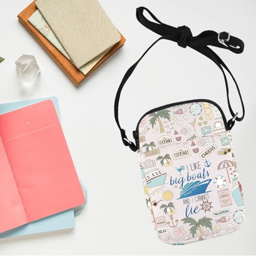 I Like Big Boats and I Cannot Lie Crossbody Bags Sailing Boating Nautical Gift Cruise Vacation Travel Bag Boat Lovers Gift3