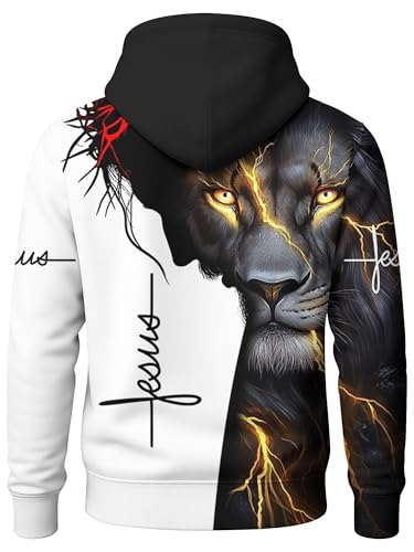 Image of PAGYMO Graphic Hoodies for Men Funny Novelty Pullover Hooded Sweatshirt