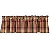   Park-Designs-Farmhouse-Kitchen-Valances-for-Windows-Red-Heartside-Fall-Decor-Window-Valance-Curtains-Plaid-Curtain-Valances-for-Windows-Ideal-for-BOHO-Living-Rooms-Bathrooms-72-x-14