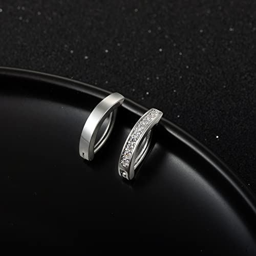 Faiwuoi 2Pcs 14G Clicker Belly Button Ring For Women Surgical Steel Belly Barbell Piercing Simulated Diamonds Rivet Reverse Curved Navel Barbell Body Jewelry… #TOP3