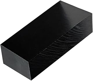 High-Density Polyethylene (HDPE) Plastic Block 2" Thick - 3" x 6" HDPE Plastic Sheet for Machining,Home Improvements,DIY Projects(Black PE Block 1 PCS)