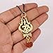 Rudra Empire Spiritual Rudraksha Trishul Om Pendant Necklace for Men & Women | Hindu Religious Jewelry with Black Thread | Handmade Amulet for Meditation, Yoga & Protection