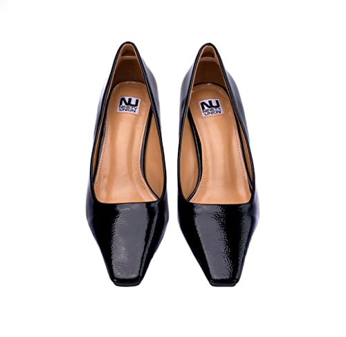 Ninety Union Blink Square Toe Pump On A Architectural 2.5 Inch Heel2