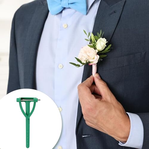 20Pcs Boutonniere Pins for Men Corsage Pins Boutonniere Safety Pin Clips Flower Floral Brooches Holder Clips for Wedding Bride Groom Decoration Supplies, Green - Thumbnail 4