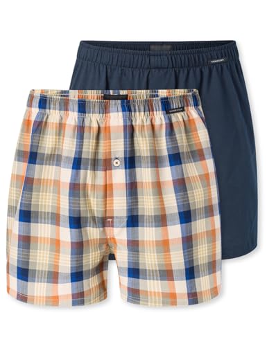 Schiesser Boxershorts Multipacks para hombre pack de 2 calzoncillos de algodón en color negro