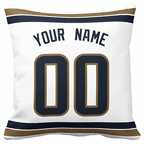 Image of ANTKING Los Angeles R Throw Pillow with Custom Name and Number Personalized Gift for Men Women Boys