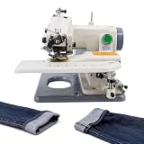Tragbare Blindstich-Saummaschine, Nähwerkzeug zum Säumen von Hosen mit Fußpedal, 3–8 mm Stichlänge, verstellbare Höhe, für Schneider & Heimwerker