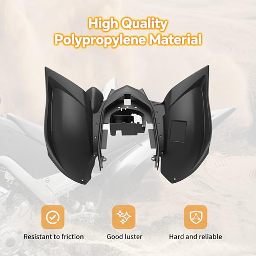 Image of Rear Fender Flares for Yamaha Raptor 700 700R 2013-2025 Accessories, Black Front Mud Flaps Mud Guards Extension for Raptor 700