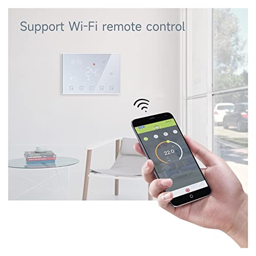 Thermostat smart wireless programmable avec capteur WiFi ambiant