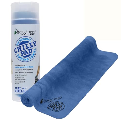 FROGG TOGGS Chilly Pad, Instant Cooling Towel, long lasting, reusable, Sports and Outdoors Poly Vinyl Alcohol Neck Towel 33x13
