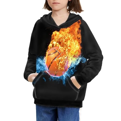 Poceacles Sweatshirts & Hoodies for Teen Girls Boys Kids Sports Pullover Tops Youth Active Jumper Hoodies Age 6-16 Year Old