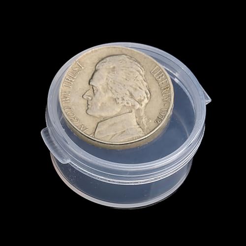Image of 24 Pack 0.17 oz Round Plastic Containers (1.06 x H0.55 inch) Clear Bead Storage Containers for Fishing Tackle with Label Stickers, Craft, Beads, Jewelry, Small Parts