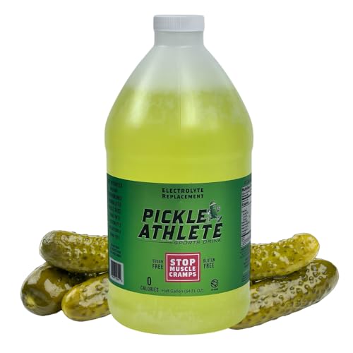 Pickle Athlete Dill Pickle Juice for Leg Cramps – Natural Pickle Juice Sports Drink for Cramp...