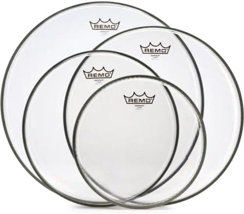 Remo Emperor 4 piezas tom pack 10 12 14 16 pulgadas claro miniatura 7