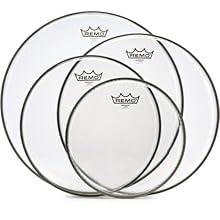 4-piece Tom Pack with 10" 16" Clear Batter Heads 12" 14"