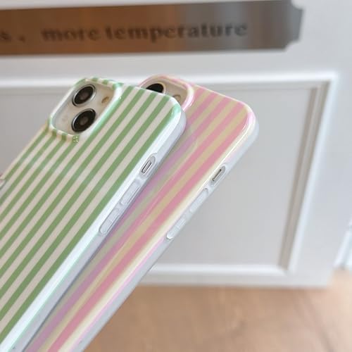 Reezaddin Green and White Striped Phone Case for iPhone 16 Plus,Cute Aesthetic Retro Vertical Line Stripes Pattern Protective Trendy Cover for Girls Women 6.7 inch by Reezaddin - Used condition - Image 8