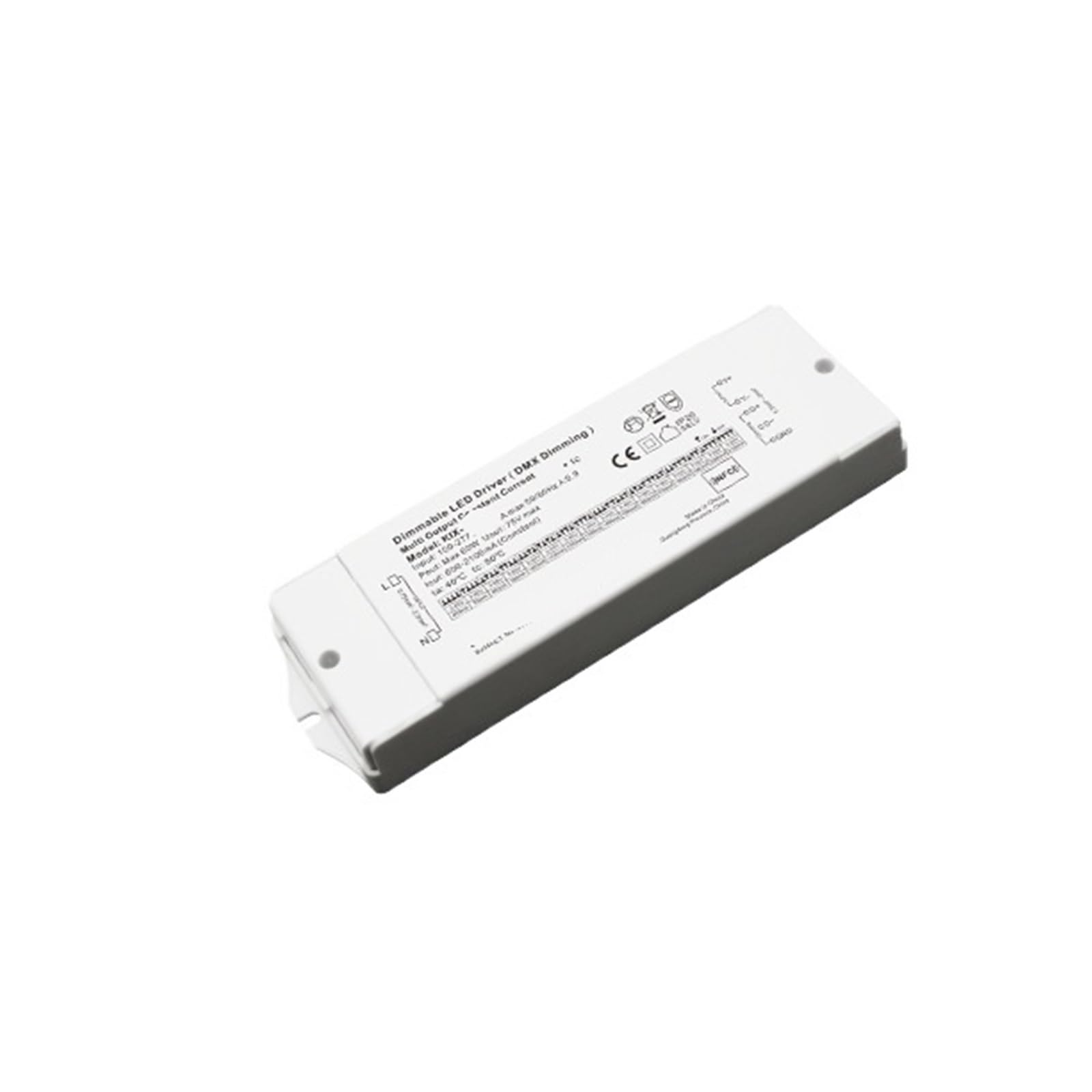 Driver LED de corriente constante 010-2C-P | Potencia: 10W; Canales: 2; Control: DMX512; Características: Aislado/Regulable(60w 24v)