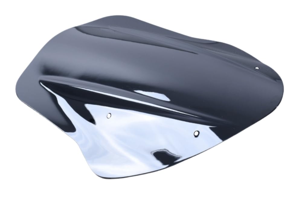 avdb-moto Szyba/Deflektor wiatru kompatybilny z DUCATI DIAVEL 1200 2014-2018 Z poliwęglanu (Czarny Podwójna krzywizna)