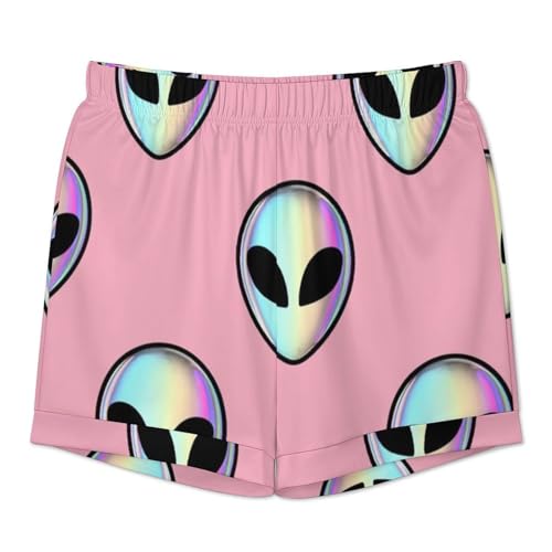 Women Girls Cotton Pajama Set, Pants and Short Sleeve T-Shirt Sleep Set4