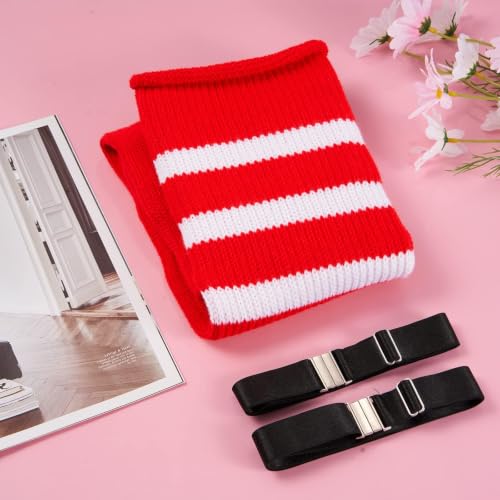 Image of LOUSGUTA Plus Size Thigh High Socks for Thick Thighs- Extra Long Womens Cable Knitted Over Knee High Leg Warmer