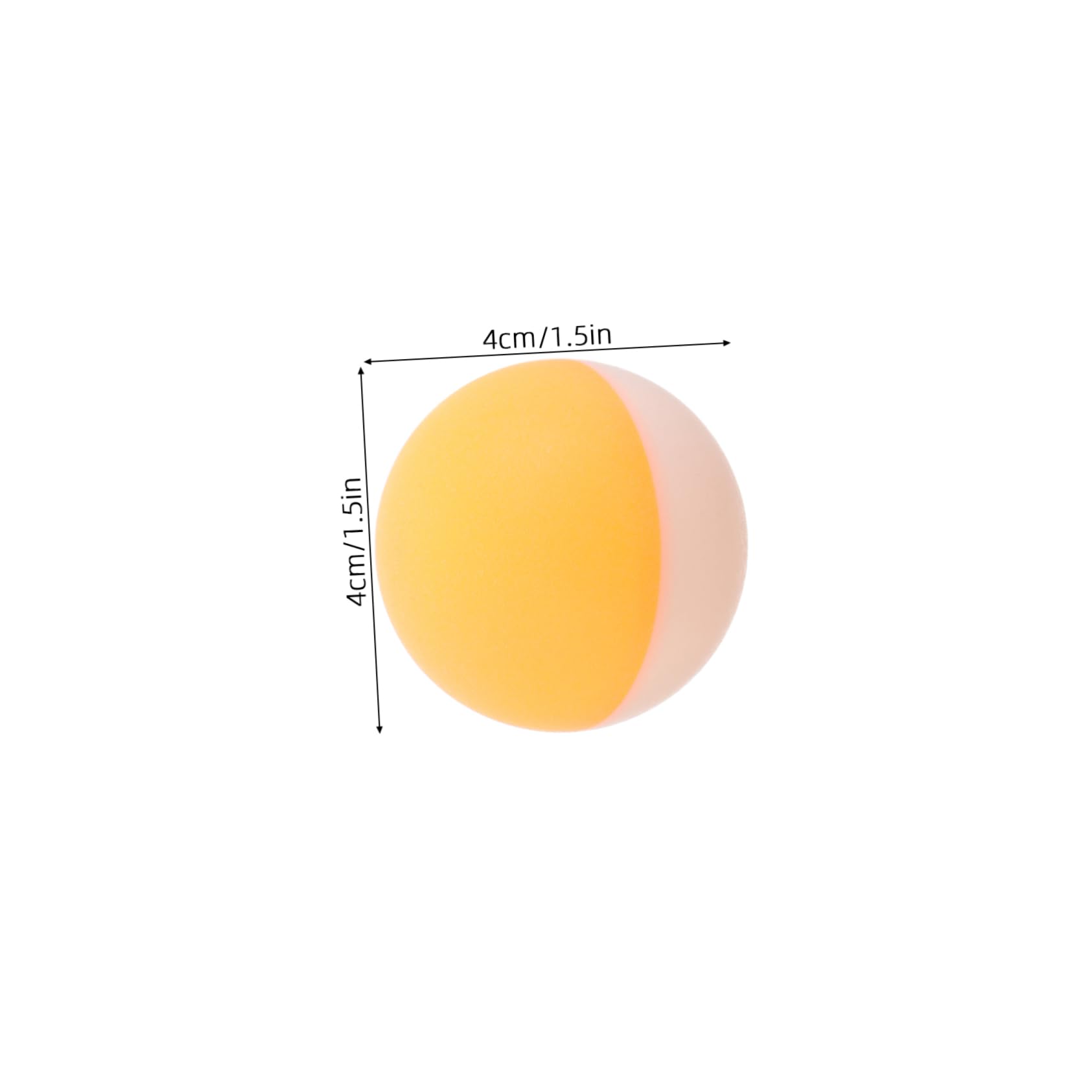 BESPORTBLE 20pcs Table Tennis Balls: Dual-Color Pingpong Balls for Kids Children Training and Recreational Play Indoor and Outdoor Sports Equipment