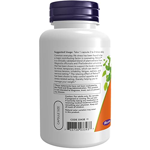 Now Supplements, Relora 300 Mg (A Blend Of Plant Extracts From Magnolia Officinalis And Phellodendron Amurense), 120 Veg Capsules #TOP2
