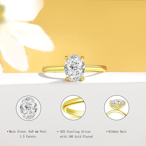 Moissanite Engagement Ring for Women Sterling Silver D Color VVS1 Moissanite Promise Wedding Ring for Her2