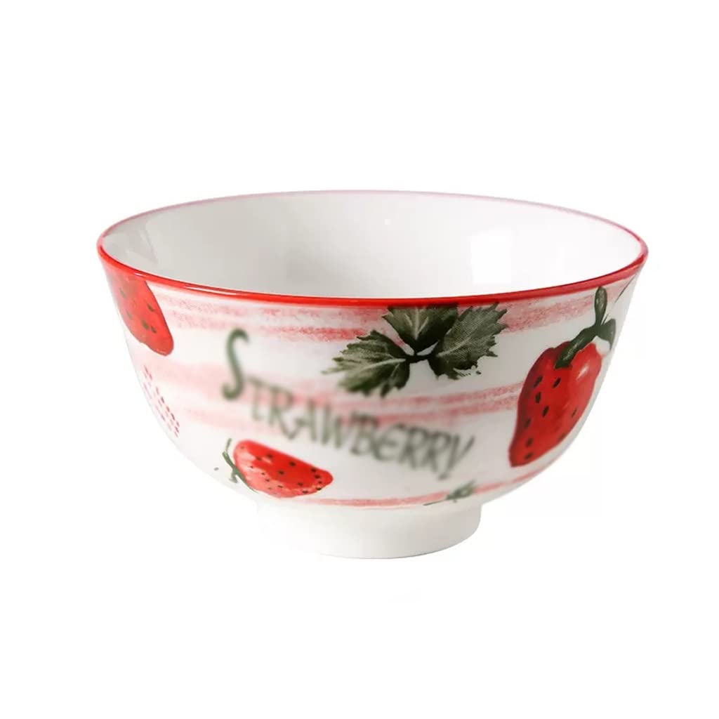 XYIANG Salad Bowl Ramen Bowl Home Large Rice Bowl Soup Bowl Ceramic Salad Bowl Instant Noodle Bowl Large Bowl Two Pieces Dessert Snack Bowls (D)