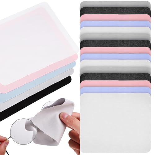 Artibetter Paño de Limpieza de Gafas de Microfibra de Gamuza 20 Piezas 15x18 Cm Reutilizable Alta Absorción para Cuidado y Limpieza de Lentes y Pantallas