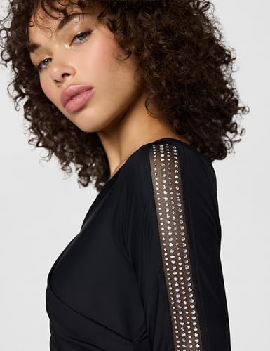 Image of Alex Evenings Women's Slimming Short Sheath 3 /4 Sleeve Cocktail Dress, Wedding Guest