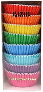 PME Pastel Colours Foil-Lined Baking/Cupcake Cases, Set of 8, Pack of 100