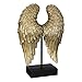 Produktbild GILDE Skulptur Wing, goldfarben/schwarz, Höhe 30cm