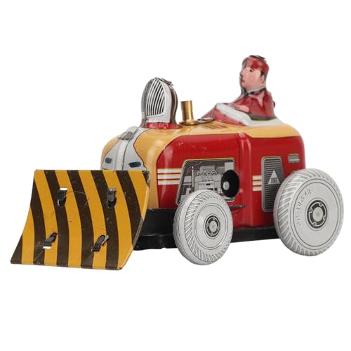 Naroote Juguete Pushdozer de Cuerda, Juguete de Cuerda Pushdozer Pequeño Vintage Decorativo para el Hogar Naroote Juguete Pushdozer de Cuerda, Juguete de Cuerda Pushdozer Pequeño Vintage Decorativo para el Hogar