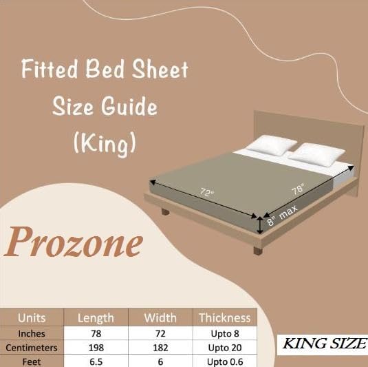 Image of Prozone Premium Satin Stripe Double Bedsheet with 2 Pillow Covers | Soft & Luxury Hotel Style Bedding for Double Bed (Beige)